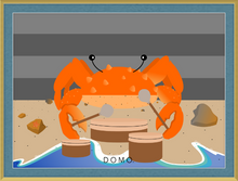 Load image into Gallery viewer, DRUMMER CRAB OCEAN (SEA COLLECTION) 22x16
