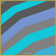 Load image into Gallery viewer, TEAL STRIPE (SEA COLLECTION) 24x24