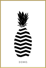 Load image into Gallery viewer, ABSTRACT PINEAPPLE B&W 24x36