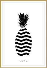 Load image into Gallery viewer, ABSTRACT PINEAPPLE B&W 24x36