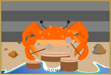 Load image into Gallery viewer, DRUMMER CRAB OCEAN (SEA COLLECTION) 36x24