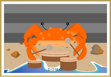 Load image into Gallery viewer, DRUMMER CRAB OCEAN (SEA COLLECTION) 36x24