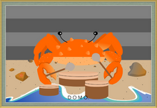 Load image into Gallery viewer, DRUMMER CRAB OCEAN (SEA COLLECTION) 36x24
