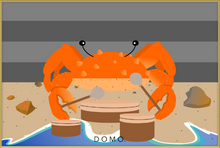 Load image into Gallery viewer, DRUMMER CRAB OCEAN (SEA COLLECTION) 60x40