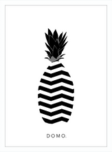 Load image into Gallery viewer, ABSTRACT PINEAPPLE B&W 8x11