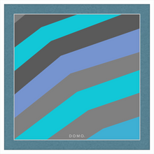 Load image into Gallery viewer, TEAL STRIPE (SEA COLLECTION) 12x12