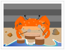 Load image into Gallery viewer, DRUMMER CRAB OCEAN (SEA COLLECTION) 22x16
