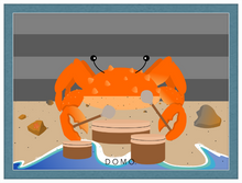 Load image into Gallery viewer, DRUMMER CRAB OCEAN (SEA COLLECTION) 22x16