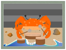 Load image into Gallery viewer, DRUMMER CRAB OCEAN (SEA COLLECTION) 22x16