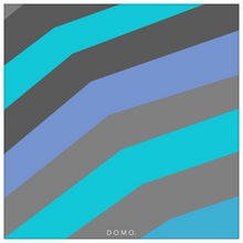 Load image into Gallery viewer, TEAL STRIPE (SEA COLLECTION) 24x24