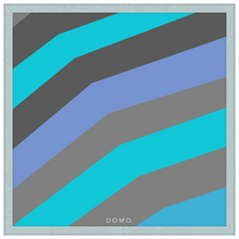 Load image into Gallery viewer, TEAL STRIPE (SEA COLLECTION) 24x24