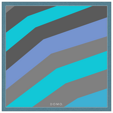 Load image into Gallery viewer, TEAL STRIPE (SEA COLLECTION) 24x24