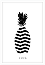Load image into Gallery viewer, ABSTRACT PINEAPPLE B&W 24x36