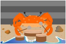 Load image into Gallery viewer, DRUMMER CRAB OCEAN (SEA COLLECTION) 60x40