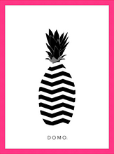 Load image into Gallery viewer, ABSTRACT PINEAPPLE B&W 8x11