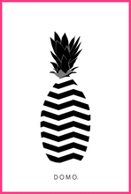 Load image into Gallery viewer, ABSTRACT PINEAPPLE B&W 24x36