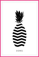 Load image into Gallery viewer, ABSTRACT PINEAPPLE B&W 24x36
