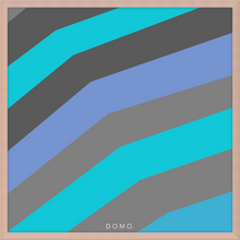 Load image into Gallery viewer, TEAL STRIPE (SEA COLLECTION) 12x12