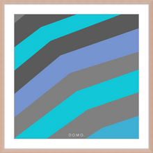 Load image into Gallery viewer, TEAL STRIPE (SEA COLLECTION) 12x12