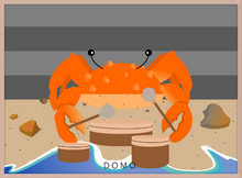 Load image into Gallery viewer, DRUMMER CRAB OCEAN (SEA COLLECTION) 22x16