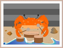 Load image into Gallery viewer, DRUMMER CRAB OCEAN (SEA COLLECTION) 22x16