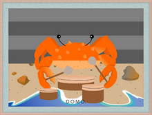 Load image into Gallery viewer, DRUMMER CRAB OCEAN (SEA COLLECTION) 22x16