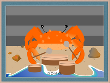 Load image into Gallery viewer, DRUMMER CRAB OCEAN (SEA COLLECTION) 22x16