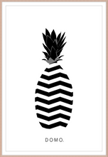 Load image into Gallery viewer, ABSTRACT PINEAPPLE B&W 24x36