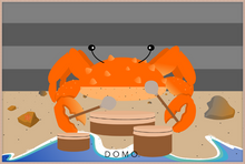 Load image into Gallery viewer, DRUMMER CRAB OCEAN (SEA COLLECTION) 60x40