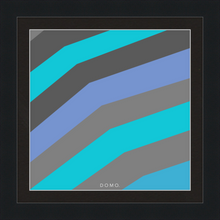 Load image into Gallery viewer, TEAL STRIPE (SEA COLLECTION) 12x12