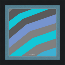 Load image into Gallery viewer, TEAL STRIPE (SEA COLLECTION) 12x12