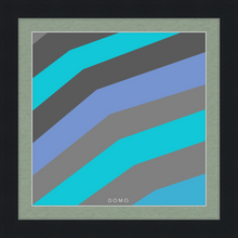 Load image into Gallery viewer, TEAL STRIPE (SEA COLLECTION) 12x12