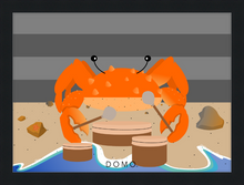 Load image into Gallery viewer, DRUMMER CRAB OCEAN (SEA COLLECTION) 22x16