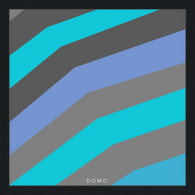 Load image into Gallery viewer, TEAL STRIPE (SEA COLLECTION) 24x24