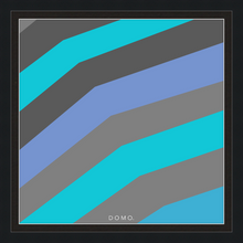 Load image into Gallery viewer, TEAL STRIPE (SEA COLLECTION) 24x24