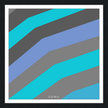 Load image into Gallery viewer, TEAL STRIPE (SEA COLLECTION) 24x24