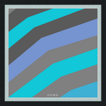 Load image into Gallery viewer, TEAL STRIPE (SEA COLLECTION) 24x24