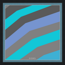 Load image into Gallery viewer, TEAL STRIPE (SEA COLLECTION) 24x24