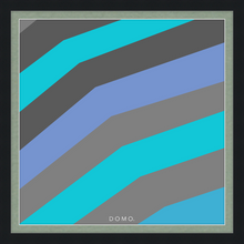 Load image into Gallery viewer, TEAL STRIPE (SEA COLLECTION) 24x24
