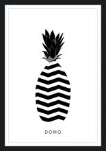 Load image into Gallery viewer, ABSTRACT PINEAPPLE B&W 24x36