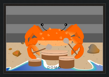 Load image into Gallery viewer, DRUMMER CRAB OCEAN (SEA COLLECTION) 36x24