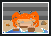 Load image into Gallery viewer, DRUMMER CRAB OCEAN (SEA COLLECTION) 36x24
