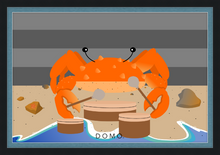 Load image into Gallery viewer, DRUMMER CRAB OCEAN (SEA COLLECTION) 36x24