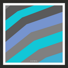Load image into Gallery viewer, TEAL STRIPE (SEA COLLECTION) 24x24