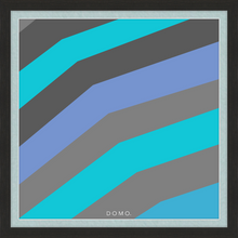 Load image into Gallery viewer, TEAL STRIPE (SEA COLLECTION) 24x24