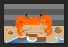 Load image into Gallery viewer, DRUMMER CRAB OCEAN (SEA COLLECTION) 36x24