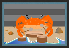 Load image into Gallery viewer, DRUMMER CRAB OCEAN (SEA COLLECTION) 36x24
