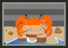 Load image into Gallery viewer, DRUMMER CRAB OCEAN (SEA COLLECTION) 36x24