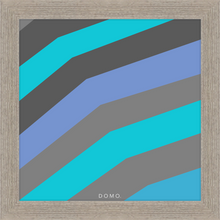 Load image into Gallery viewer, TEAL STRIPE (SEA COLLECTION) 12x12