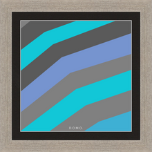 Load image into Gallery viewer, TEAL STRIPE (SEA COLLECTION) 12x12